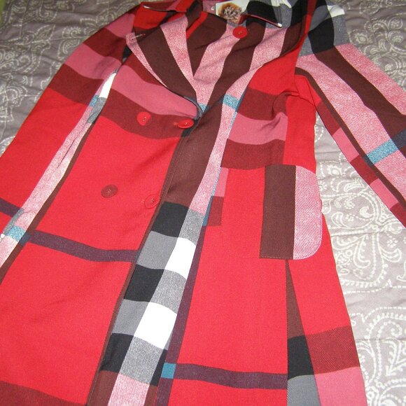 NEW size M/L 6-8 Plaid pattern by "Beauty Dress" brand - Picture 11 of 13